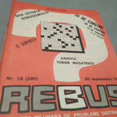 REVISTA REBUS NR.18/20 SEPTEMBRIE 1973