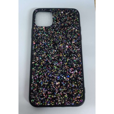 Husa de protectie pentru pentru apple iphone 11 pro max sparkling glitter tpu negru foto