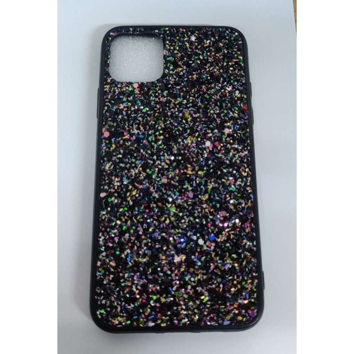 Husa de protectie pentru pentru apple iphone 11 pro max sparkling glitter tpu negru