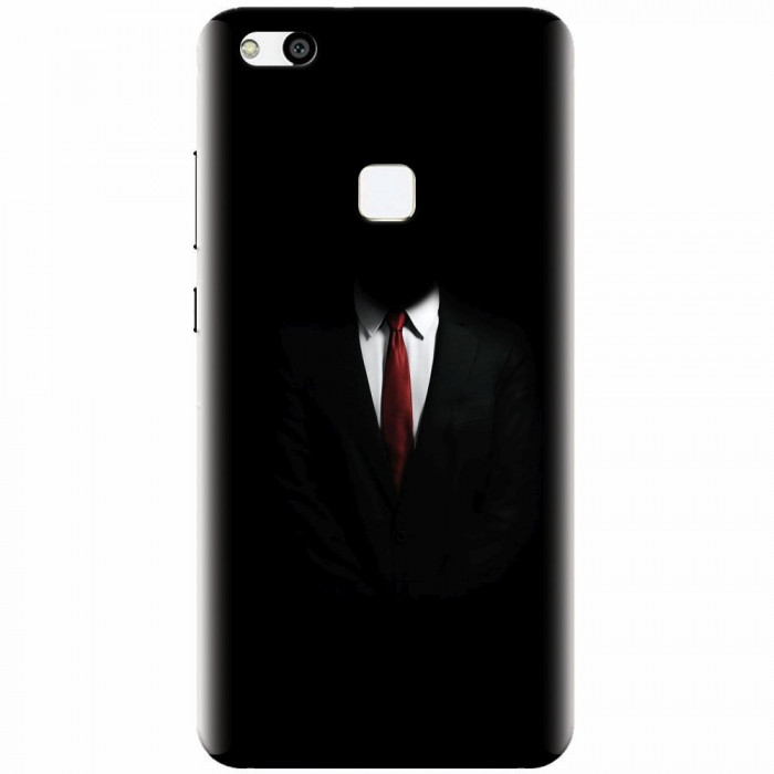 Husa silicon pentru Huawei P10 Lite, Mystery Man In Suit