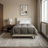 vidaXL Pilotă de vară Patos Gri deschis 155 x 200 cm Microfibră 42025919