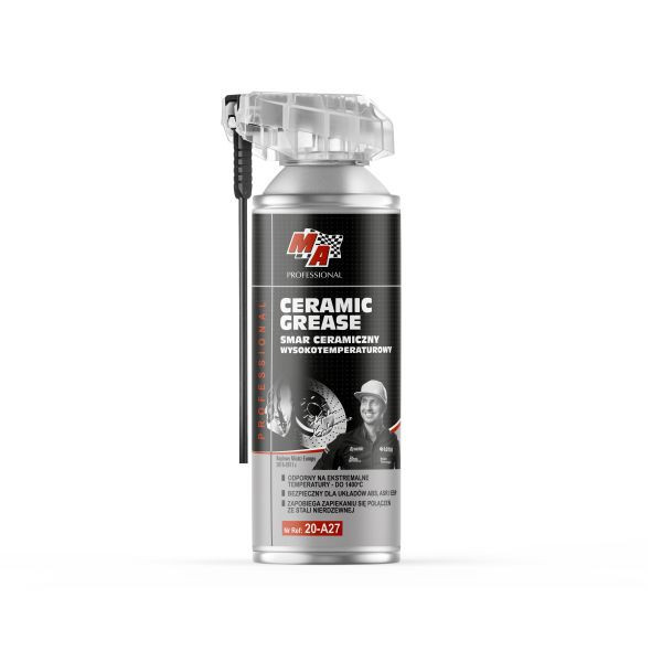 Vaselina ceramica 400ml spray. culoare: alb. rezistent la temperaturi inalte (pana la 1.400&deg;C). aplicatie: sistem de frana cu ABS. ESP si ASR