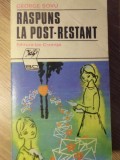 Raspuns la Post-Restant - George Sovu, Ion Creanga, 1981, Roman, Beletristica, Coperta Necartonata