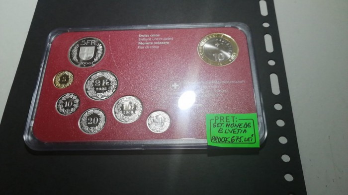 Set Monede Elevetia Proof