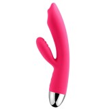 Trysta - Vibrator iepuraș, roșu, 19 cm