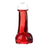 Pahar, forma amuzanta, 100 ml, 15 x 6 cm, transparent, din sticla, potrivit pentru shoturi sau bauturi tari