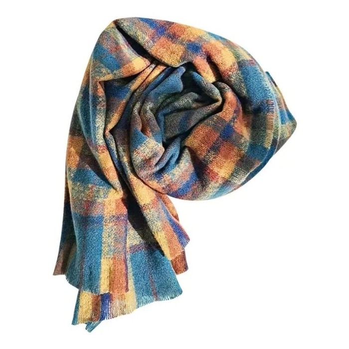 Esarfa groasa in carouri