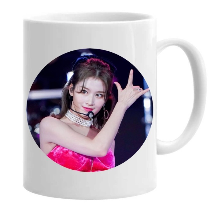 Cana alba personalizata twice sana kpop, INOVATIX&reg;. 330 ml
