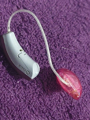 Proteza/aparat auditiv WIDEX cu 2 orificii auditive,finut-performant-micut,funct foto
