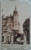Carte postala, Bucuresti, intrarea in Ministerul de Externe, perioada interbelica