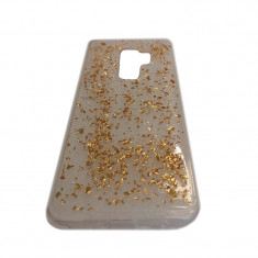 Husa SAMSUNG Galaxy S9 Plus - Metal Flakes (Auriu) foto