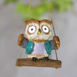 Cumpara ieftin Decor solar suspendat - bufnita - 2 LED albe - 10 x 6 x 28 cm Best CarHome