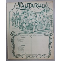 LAUTARUL , COLECTIUNE DE ARII SI DANSURI NATIONALE , CAIETUL I , CCA. 1900, PARTITURA