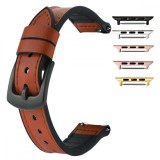 Curea piele, compatibila Apple Watch 9|8|7|6|5|4|3|2|1 Series, 41mm|40mm|38mm, Caramel Brown