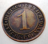 B.316 GERMANIA WEIMAR 1 REICHSPFENNIG 1936 F