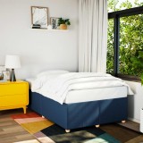 VidaXL Cadru de pat fără saltea Albastru 120x190 cm țesătură