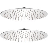 Cap de dus tip ploaie, 2 buc., &Oslash; 30 cm, otel inoxidabil