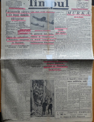 Ziarul Timpul, 1 octombrie 1940 foto
