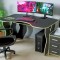 Set Birou PC + Noptiera KL 9.0 Wenge+Galben