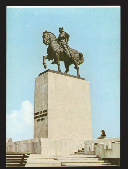CPIB 19737 CARTE POSTALA - VASLUI. STATUIA LUI STEFAN CEL MARE