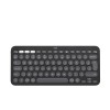 Tastatura Bluetooth Logitech Pebble Keys 2 K380S, QWERTY US, Multi-Device, Gri, Compatibila Windows/macOS/iOS/Android/ChromeOS/Linux
