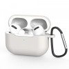 Husa Techsuit Silicone Case pentru Apple AirPods Pro 3, Gri Deschis
