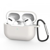 Husa Techsuit Silicone Case pentru Apple AirPods Pro 3, Gri Deschis