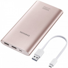 Acumulator extern Samsung EB-P1100B Fast Charge 10000mAh Pink foto