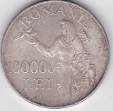 Romania 100000 lei 1946, Argint