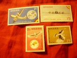 Serie Ghana 1958 - Aviatie , 4 valori