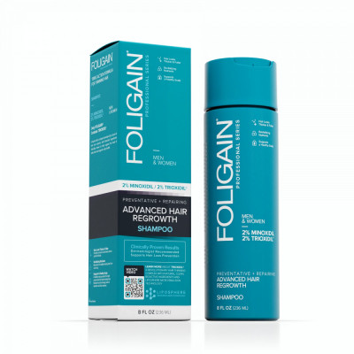 FOLIGAIN Sampon pentru regenerarea parului cu 2% Minoxidil, 236 ml foto