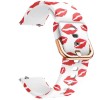 Curea silicon, compatibila Samsung Galaxy Watch6 Classic 43mm, telescoape Quick Release, Red Kiss