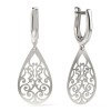 Cercei Argint 925 Atcom, Model 51, Femei, Argintiu, Fara Pietre, 12mm, Cadou Aniversare/Martisor/Valentine&#039;s Day