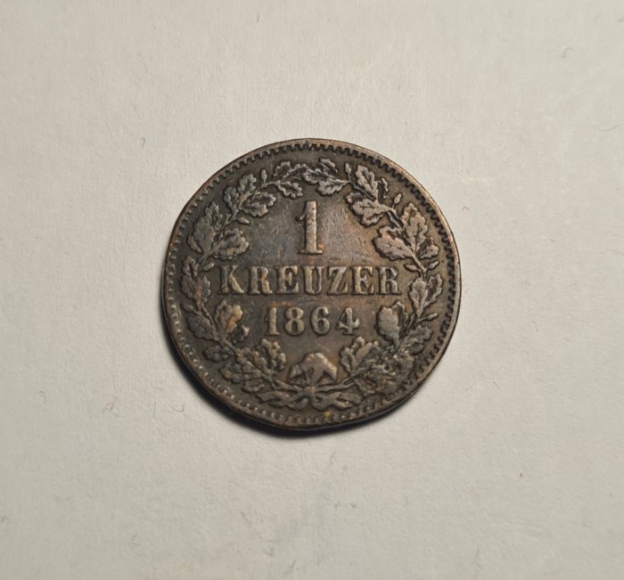 1 kreuzer 1864 Baden