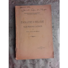 EVOLUTIE SI RELIGIE - ION N. BALANESCU