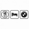 Sticker Auto Eat sleep BMW v2, 4World