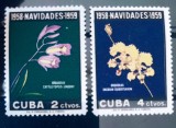 Cuba 1958 flori, plante serie 2v nestampilat