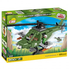 Set de construit Cobi, Small Army, Wild Warrior Attak Helicopter (200 pcs) foto