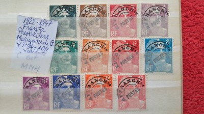 1922 France Preoblit. Marianne de GandonYT=94-104 var. c.set MNHMi=50E foto