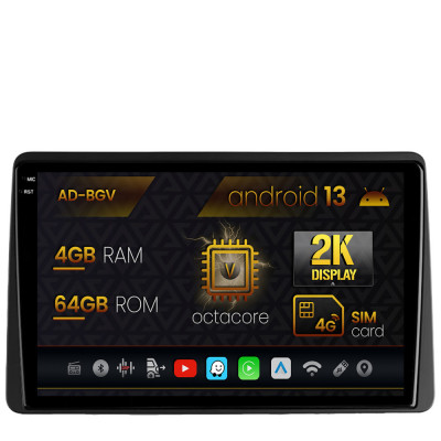 Navigatie Dacia Duster (2018-2021), Android 13, V-Octacore 4GB RAM + 64GB ROM, 10.36 Inch - AD-BGV10004+AD-BGRKIT374 foto