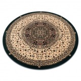 Covor de l&acirc;nă Polonia cerc WITRAŻ vitraliu smarald, cerc 135 cm