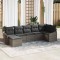 vidaXL Set de canapele pentru grădină 7 pcs Gri Rattan poli 3346809