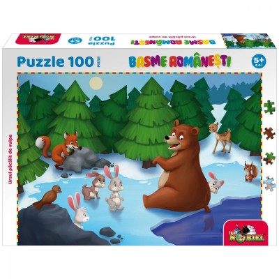 Puzzle 100 piese - Ursul pacalit de vulpe Noriel foto
