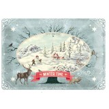 Placa metalica - Winter Time - 30x40 cm