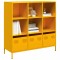 Gossi dulap inalt, galben mustar, 101,5x39x103,5 cm, otel