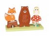Jucarie din lemn de stivuit cu animalele padurii Orange Tree Toys