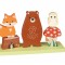 Jucarie din lemn de stivuit cu animalele padurii Orange Tree Toys