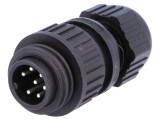 Conector circular IP67 cu 7 pini pe cablu
