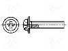 Surub M4, otel inoxidabil A2, 8mm, cap buton, BOSSARD, M4X8/BN5952