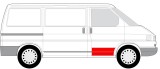 Usa, caroserie VW TRANSPORTER IV bus (70XB, 70XC, 7DB, 7DW, 7DK) (1990 - 2003) BLIC 6015-00-9558122P